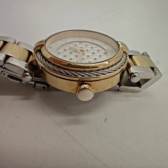 Invicta Bolt Two-Tone Quartz Watch Gold Silver Bracelet Diamond Dial EUC Working - Picture 9 of 16